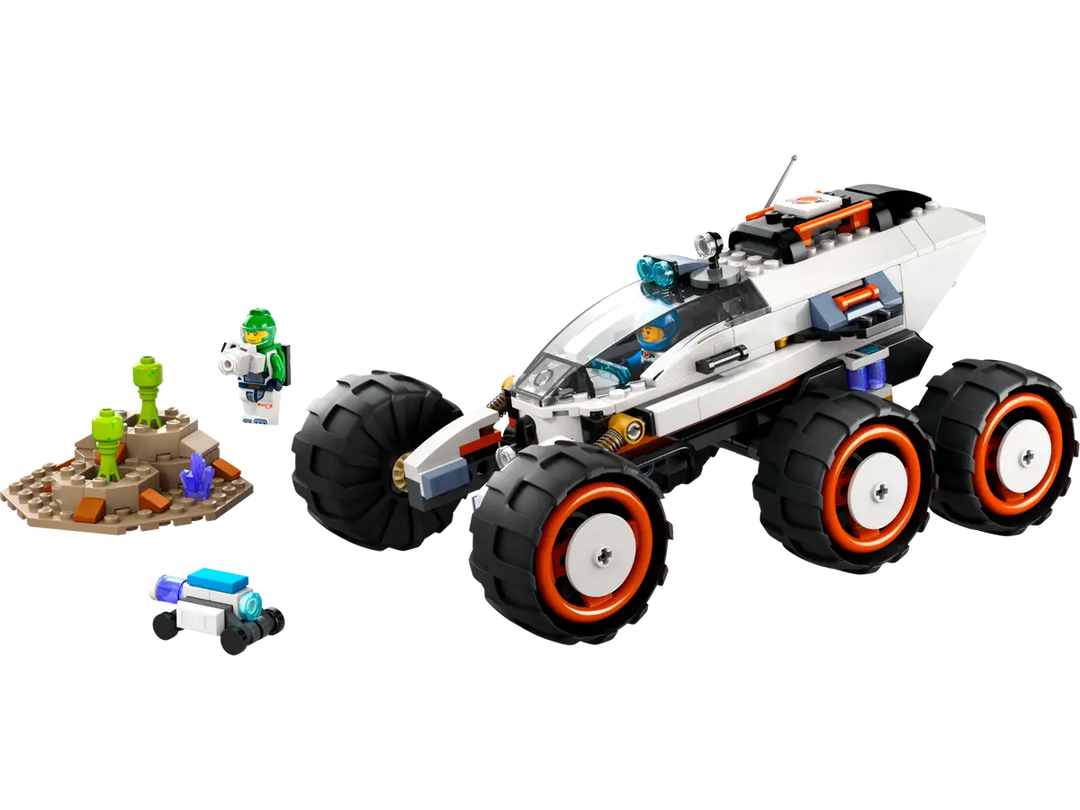 Lego City Space Explorer Rover and Alien life play set assembled