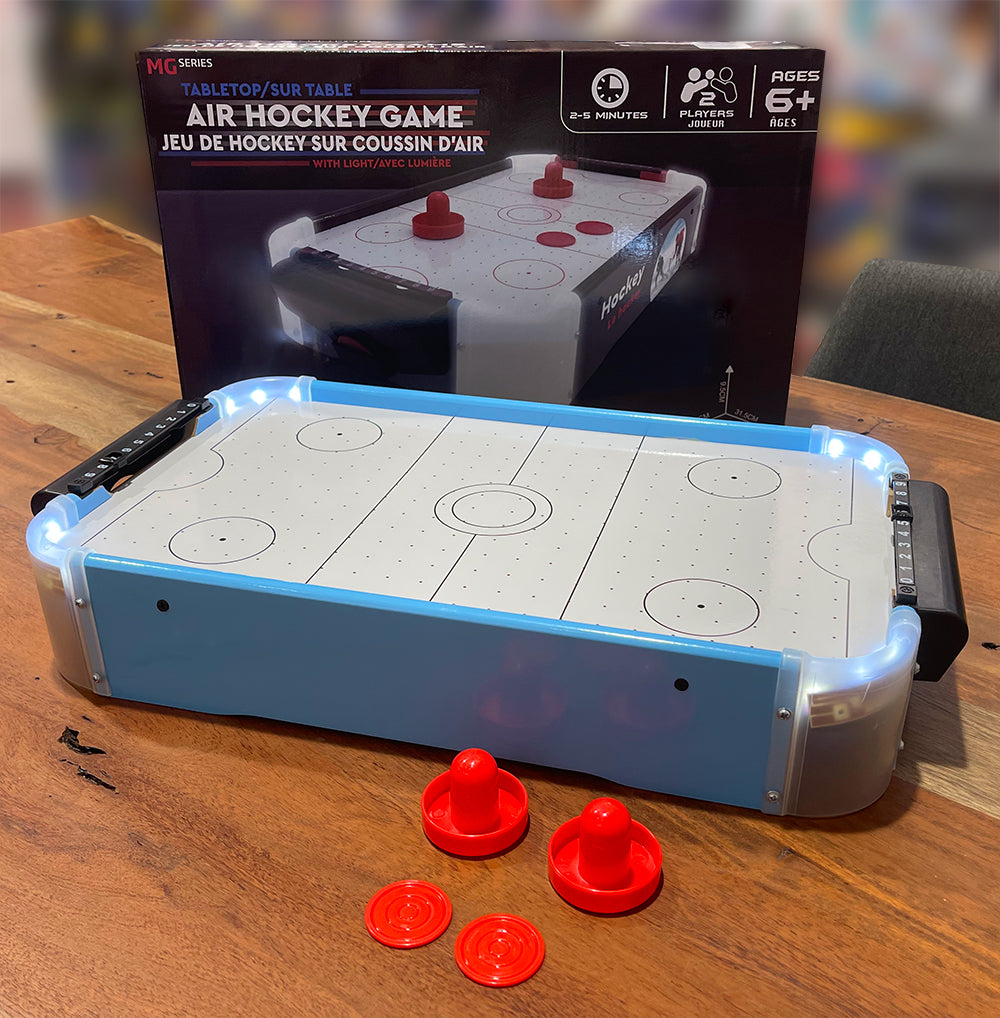 Light Up Table Top Air Hockey Game