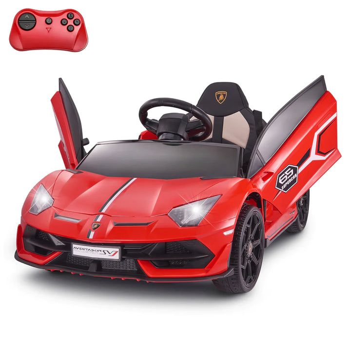 Lamborghini Aventador SVJ Red Ride On Car