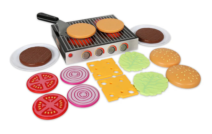 Magnetic Hamburger Grill Set