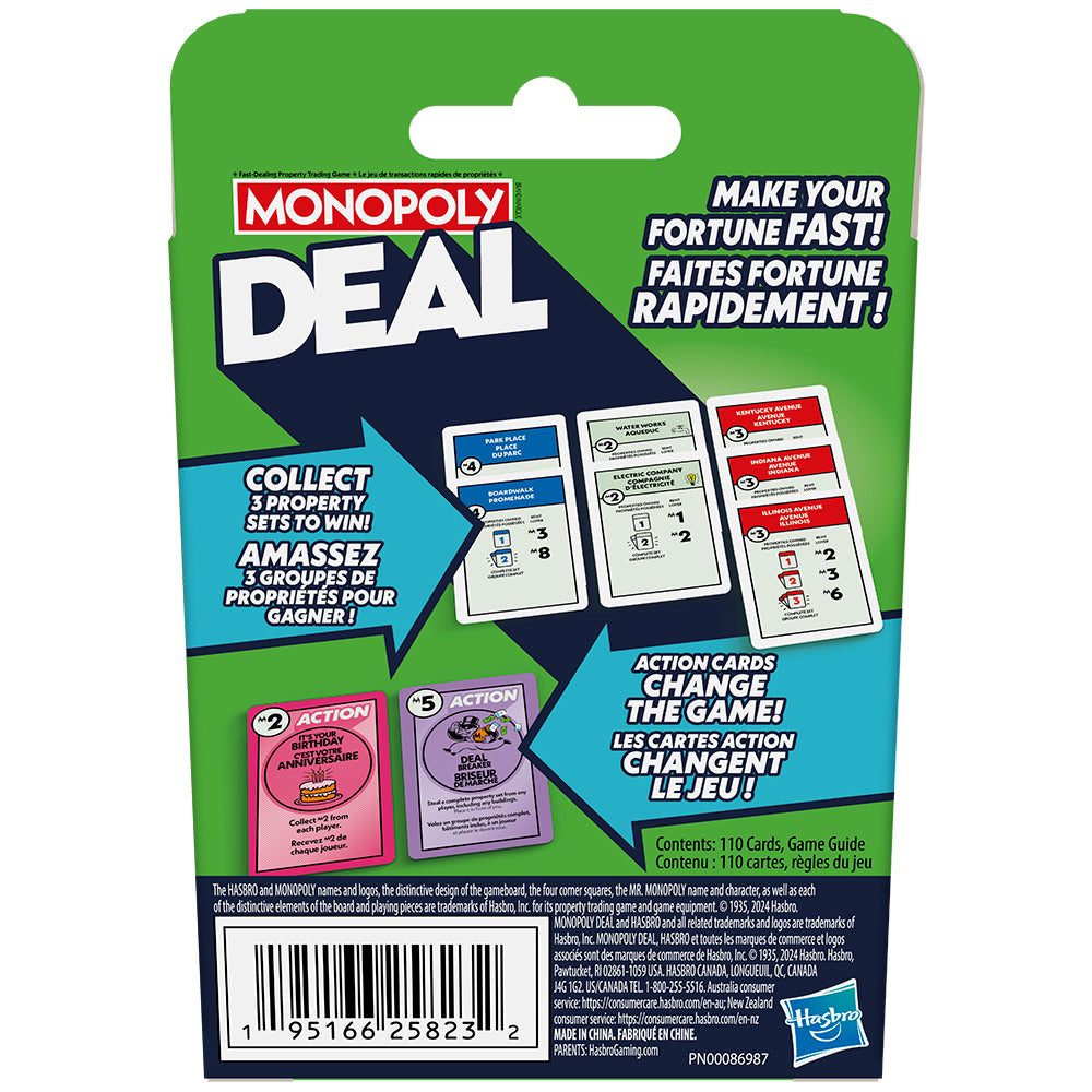 Monopoly Deal 2024 Card Game