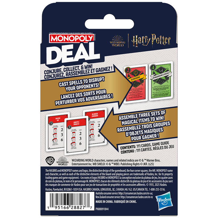 Monopoly Deal Harry Potter Card Game