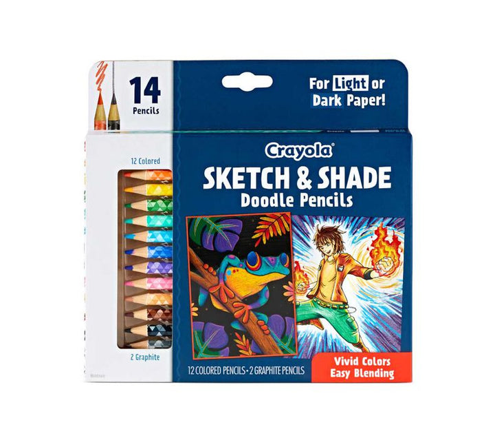 Crayola Sketch and Shade Doodle Pencils 14 Count