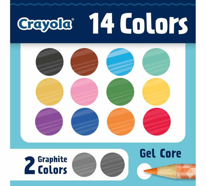 Crayola Sketch and Shade Doodle Pencils 14 Count