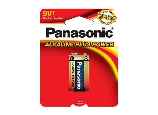Panasonic Alkaline Plus Power 9V 1 Pack