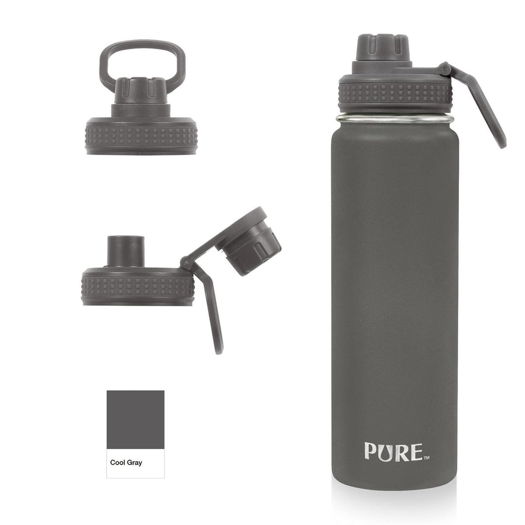 PURE 720ml Thermal SS Bottle with Spout Lid & Handle