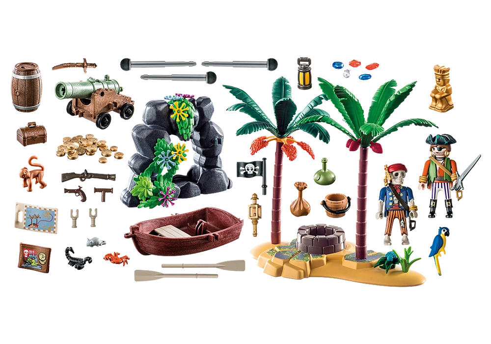 Playmobil pirate treasure island hotsell