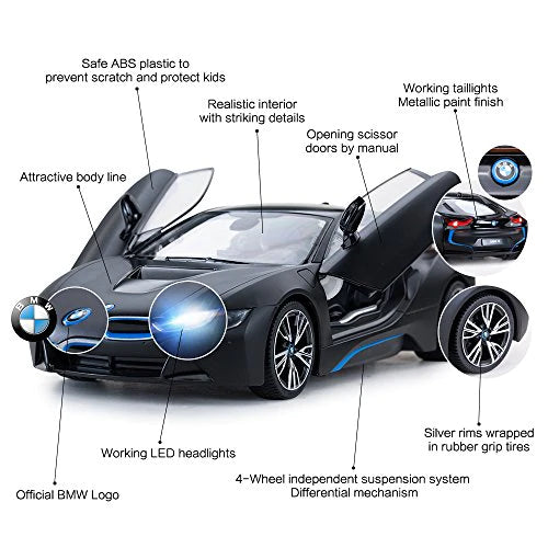 BMW i8 Matte Black R/C Car
