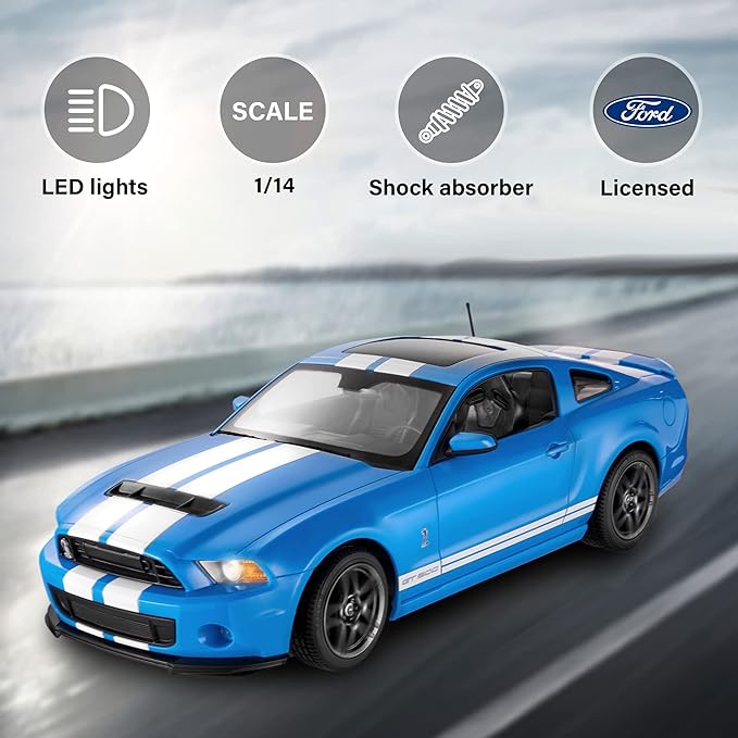 Ford Shelby GT500 Blue R/C Car