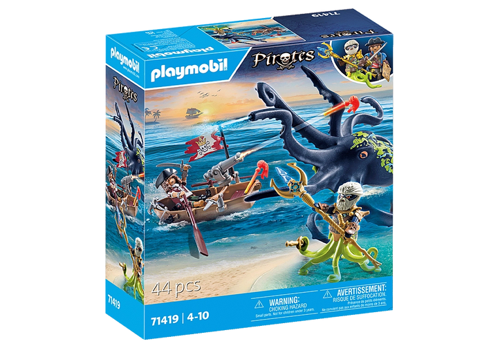 Playmobil Pirates Battle Against Giant Octopus