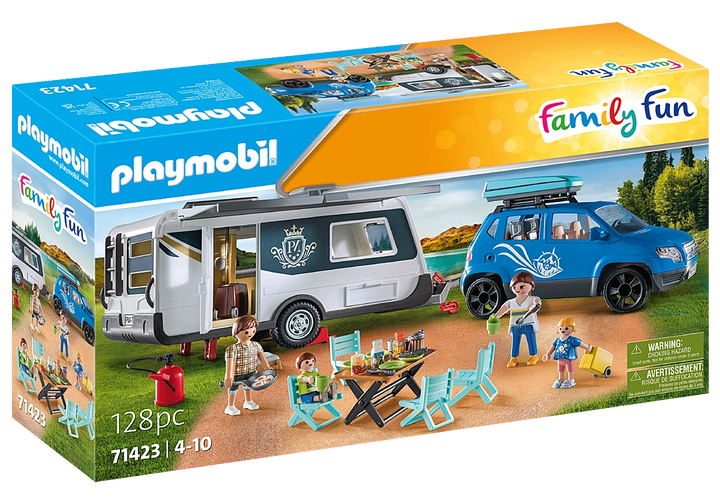 Playmobil Camping Caravan With Car