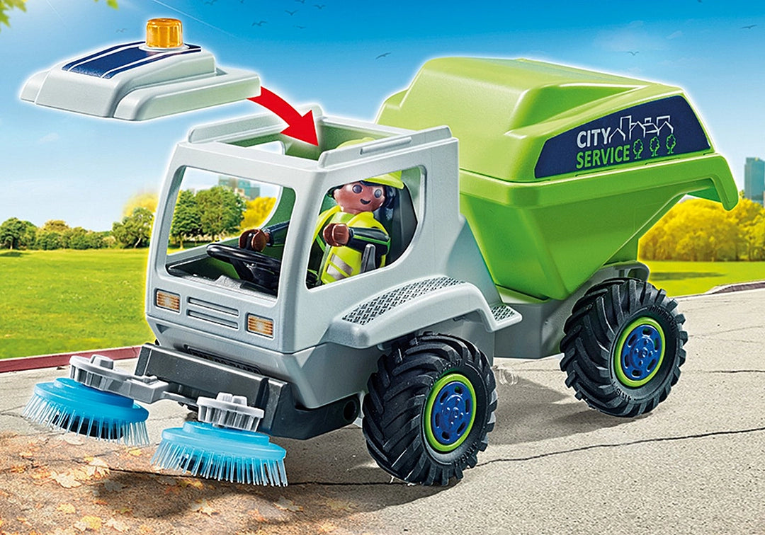 Playmobil City Cleaning Street Sweeper