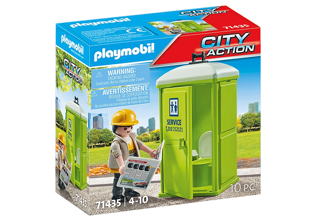 Playmobil City Cleaning Portable Toilet