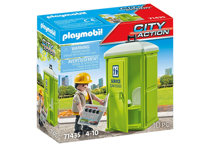 Playmobil City Cleaning Portable Toilet