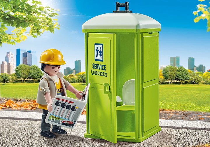 Playmobil City Cleaning Portable Toilet