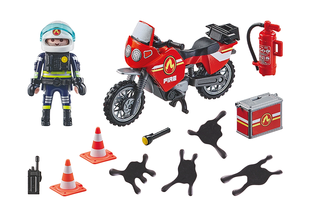 Playmobil Action Heroes Fire Motorcycle