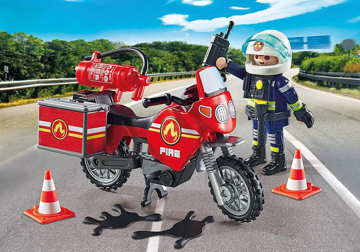 Playmobil Action Heroes Fire Motorcycle