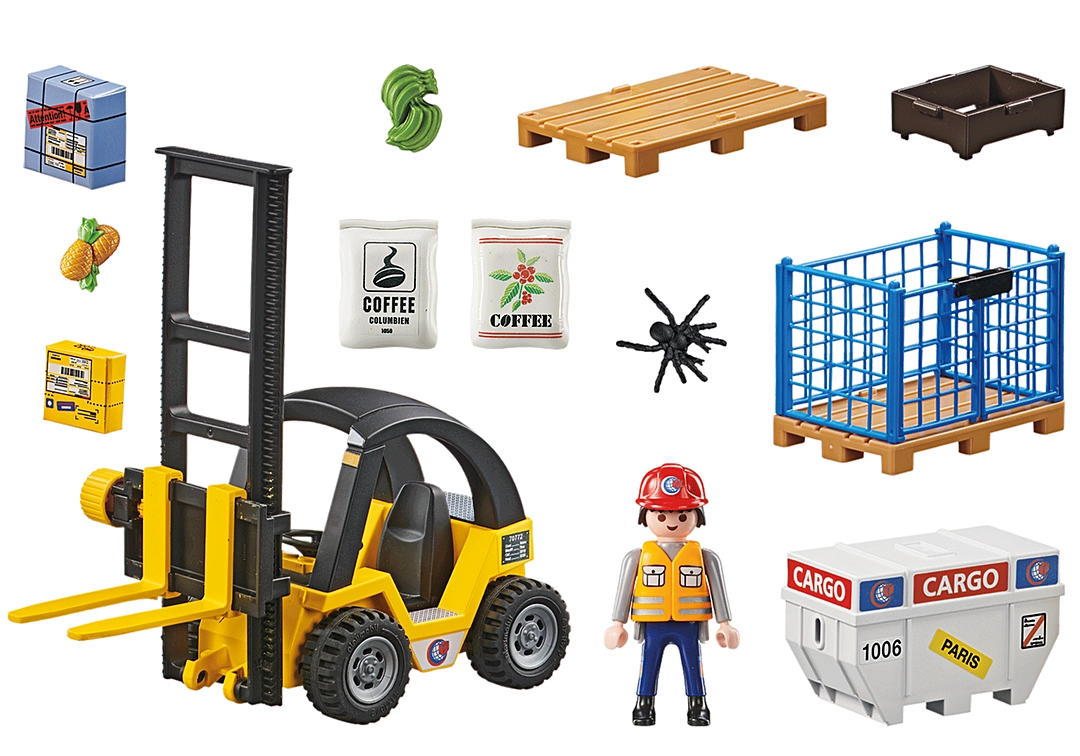 Playmobil Forklift Truck With Cargo