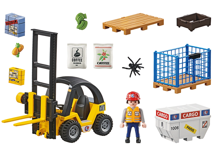 Playmobil Forklift Truck With Cargo