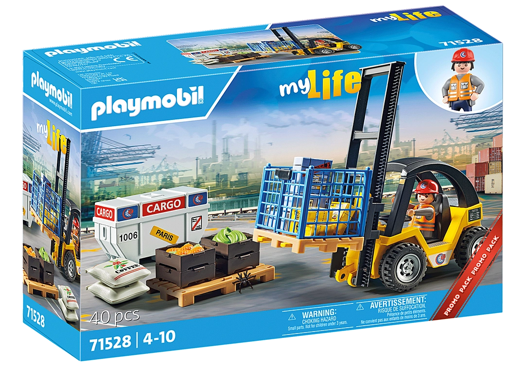 Playmobil Forklift Truck With Cargo