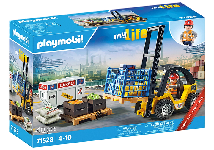 Playmobil Forklift Truck With Cargo