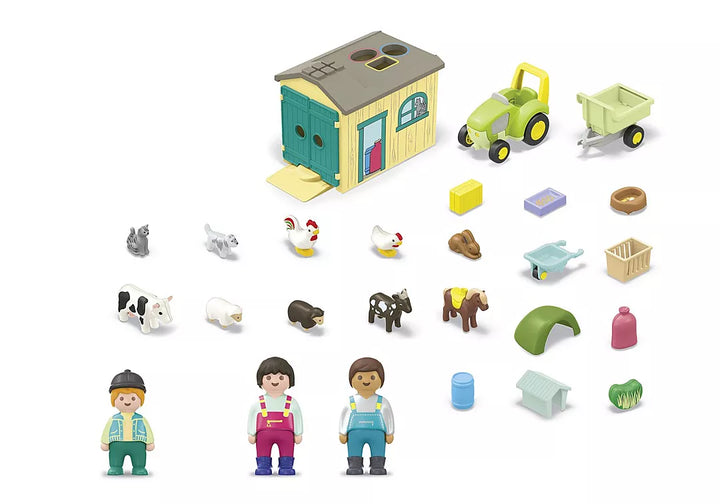 Playmobil Junior Farm Adventure With Tractor