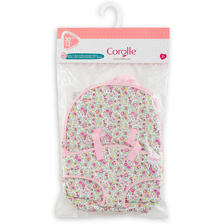 Corolle Baby Doll Carrier Backpack - Floral