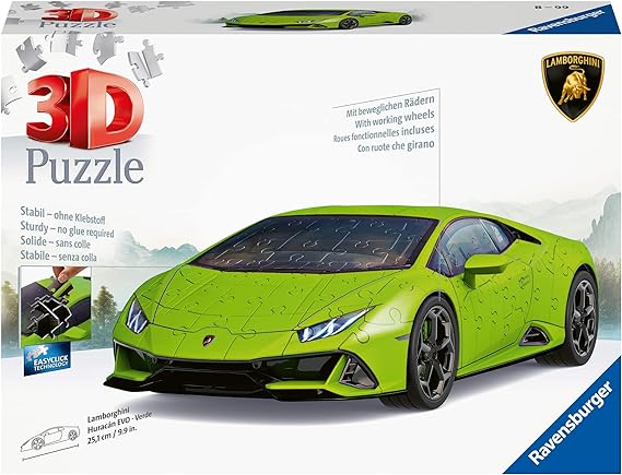 Ravensburger Lamborghini Huracan EVO-V 3D Puzzle Green