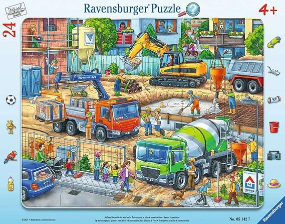 Ravensburger Construction Site Frame Puzzle 24 PC