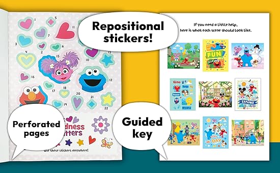 Sesame Street First Sticker By Number: Elmo & Friends