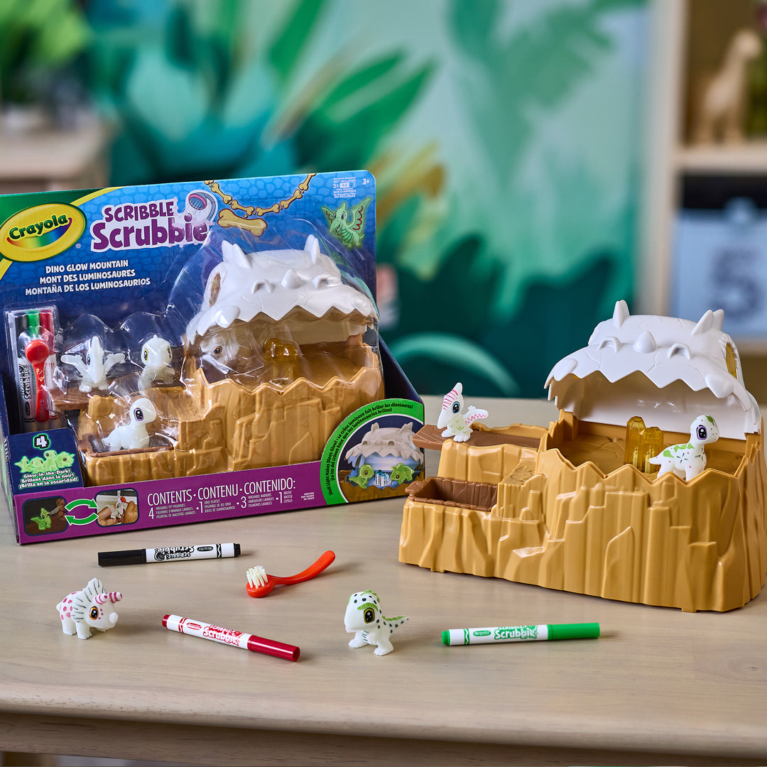 Crayola Scribble Scrubbie Dino Glow Mountain