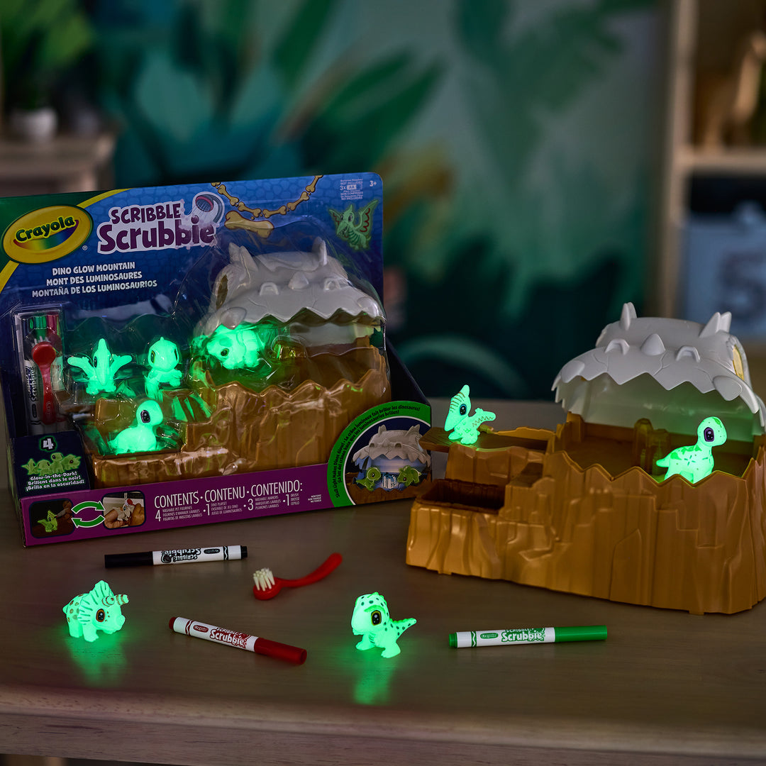 Crayola Scribble Scrubbie Dino Glow Mountain