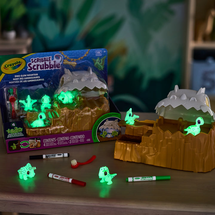 Crayola Scribble Scrubbie Dino Glow Mountain