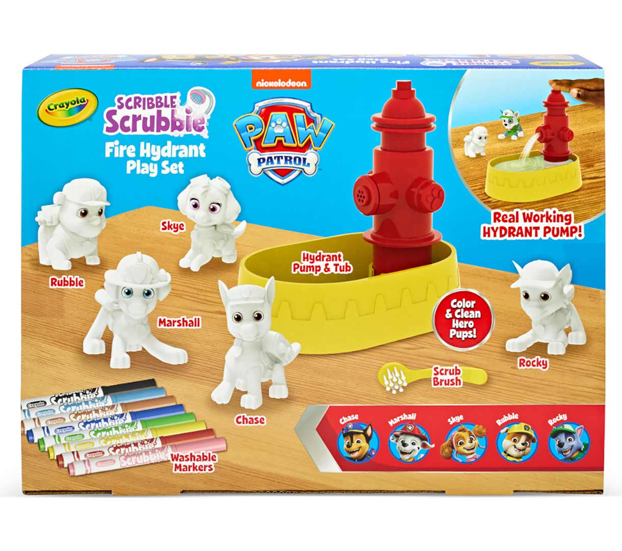 Crayola Scribble Scrubbie Paw Patrol Fire Hydrant Playset Toytown