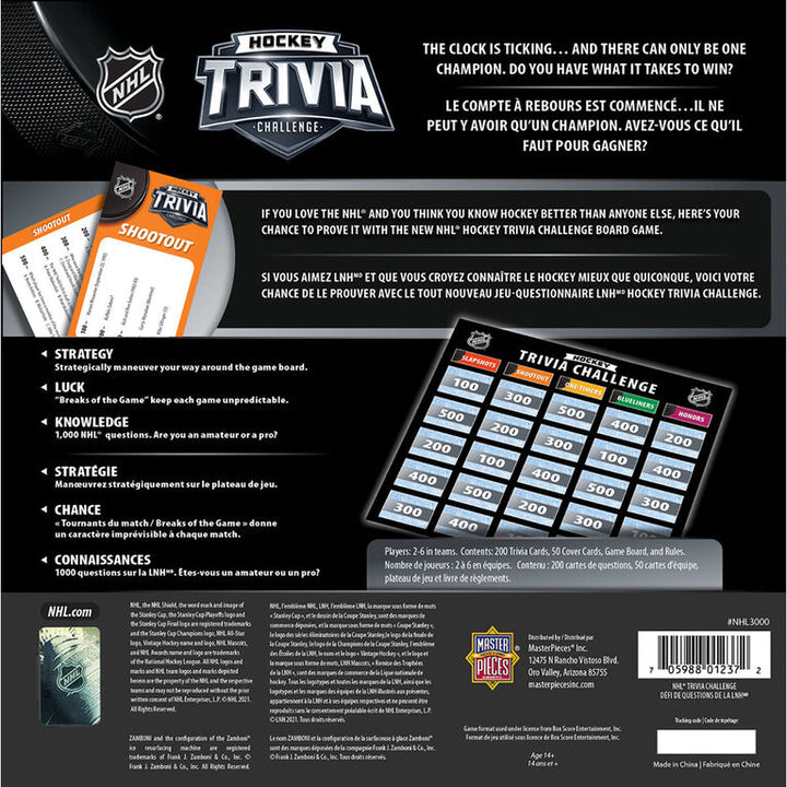 NHL Hockey Trivia Challenge