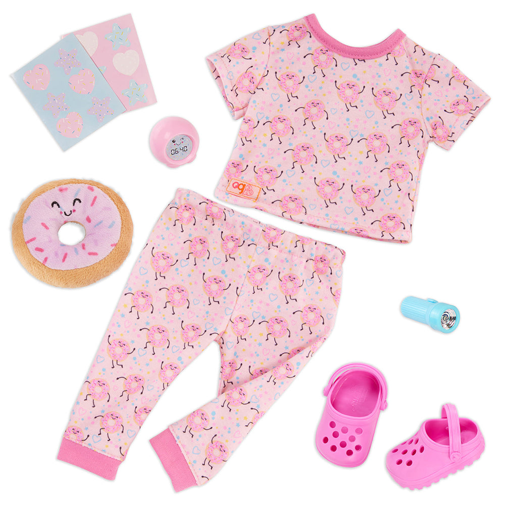 Our Generation Doll Outfit Dreaming Of Donuts Pyjamas For 18" Doll