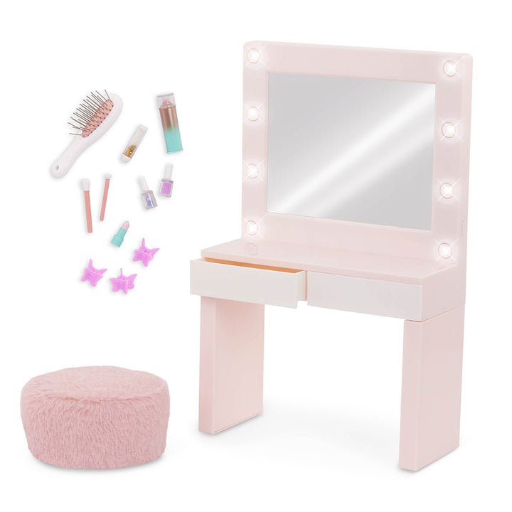 Our Generation Glam & Glow Vanity For 18" Doll