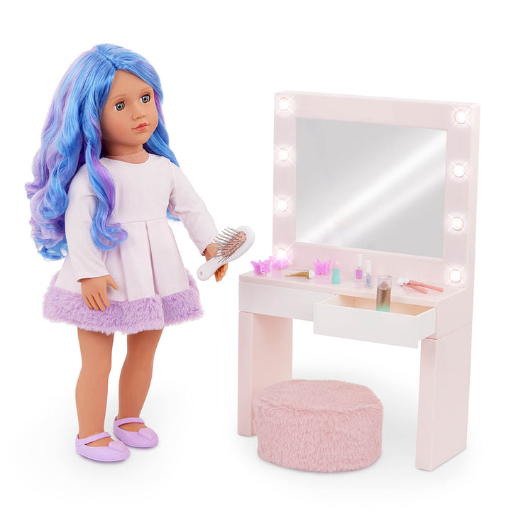 Our Generation Glam & Glow Vanity For 18" Doll