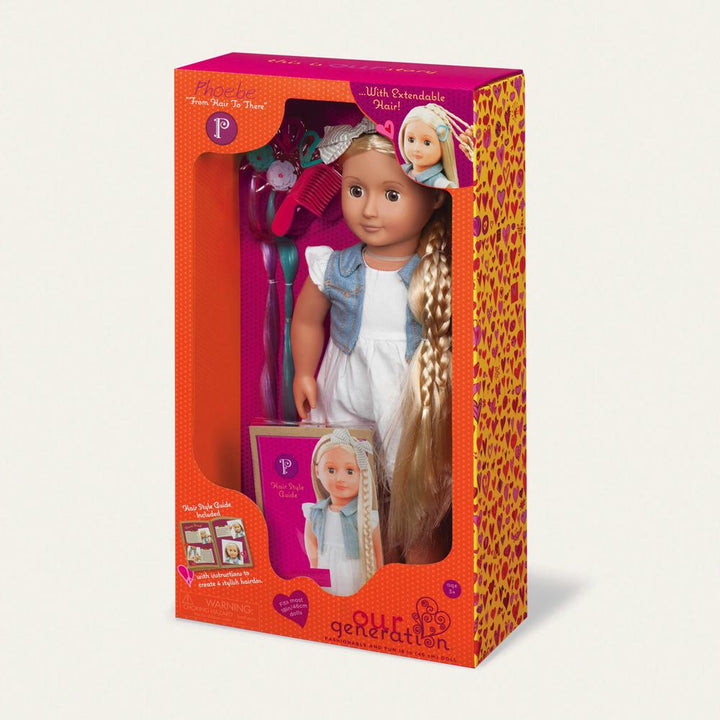Our Generation Doll - Phoebe Hair Grow Doll 18"
