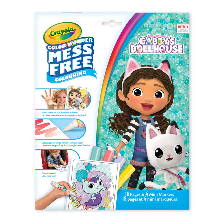Color Wonder Mess Free Colouring Gabby's Dollhouse