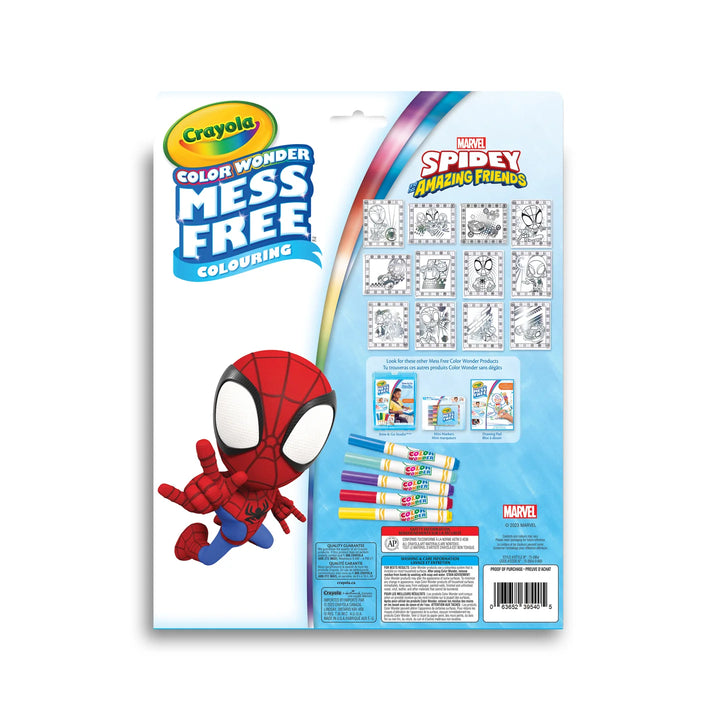 Crayola Colour Wonder Mess-Free Metallic Paper & Markers Kit - Spidey & His Amazing Friends