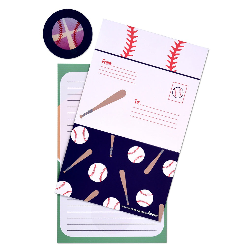 Iscream Home Run Foldover Stationery