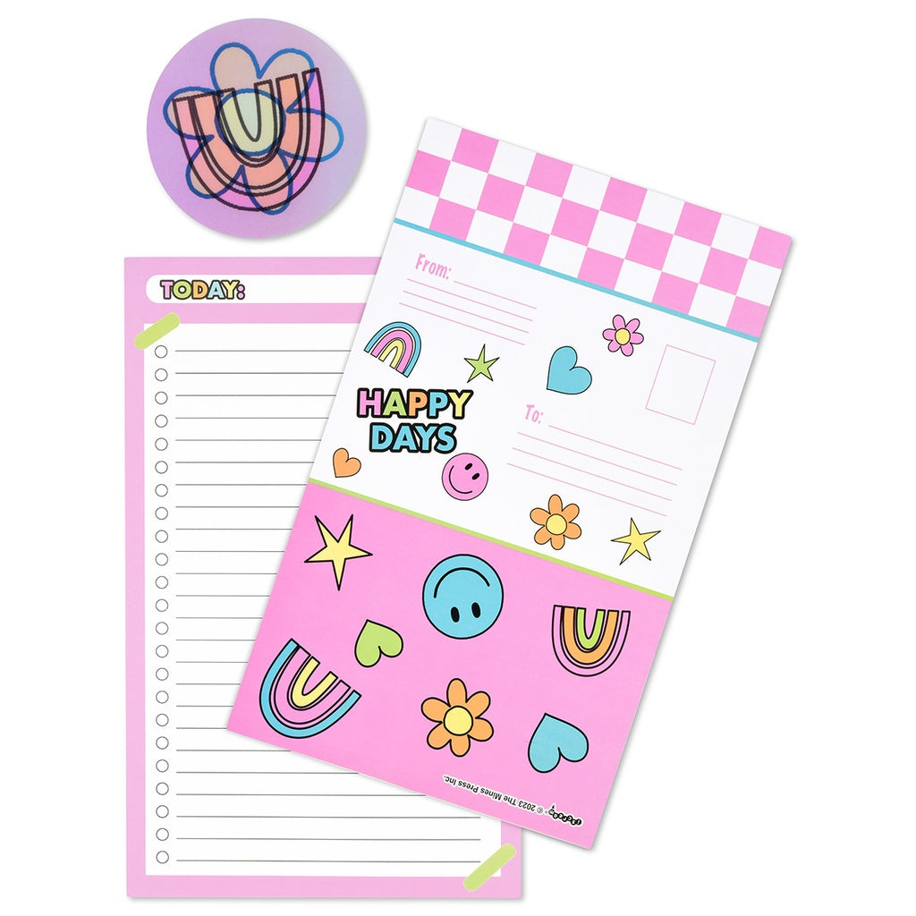 Iscream Happy Days Foldover Stationery