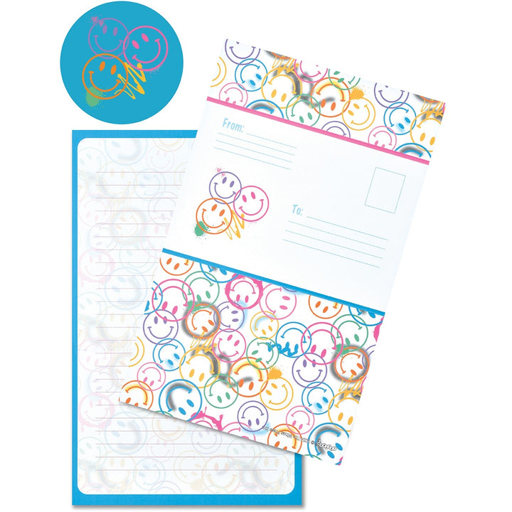 Iscream All Over Smiles Foldover Stationery