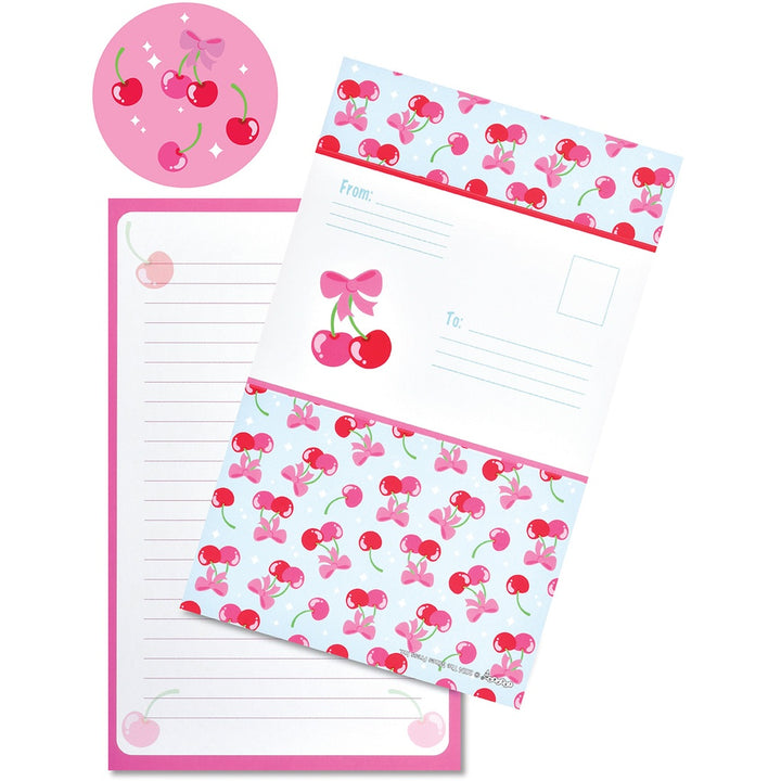 Iscream Cheerful Cherries Foldover Stationery