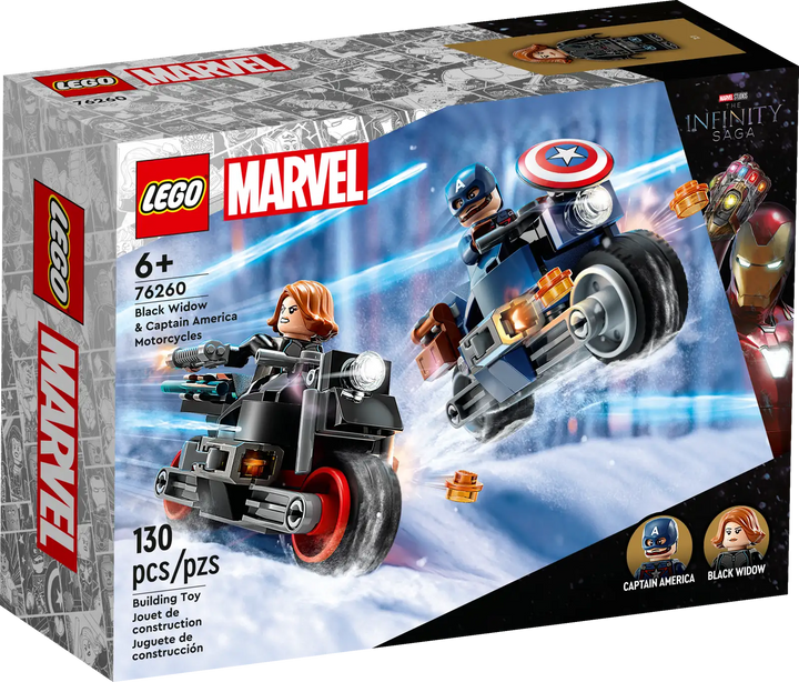Lego Marvel Black Widow & Captain America Motorcycles