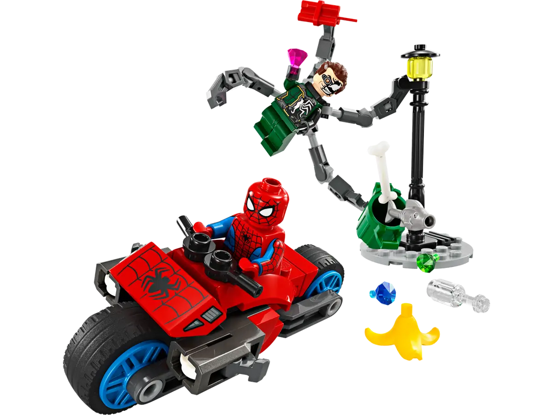 Lego Marvel Motorcycle Chase: Spider-Man vs. Doc Ock