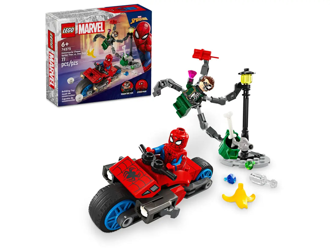 Lego Marvel Motorcycle Chase: Spider-Man vs. Doc Ock