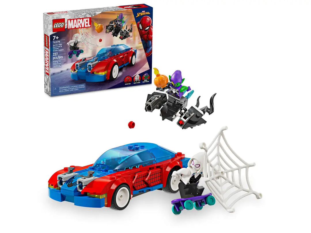 Lego Marvel Spider-Man Race Car & Venom Green Goblin