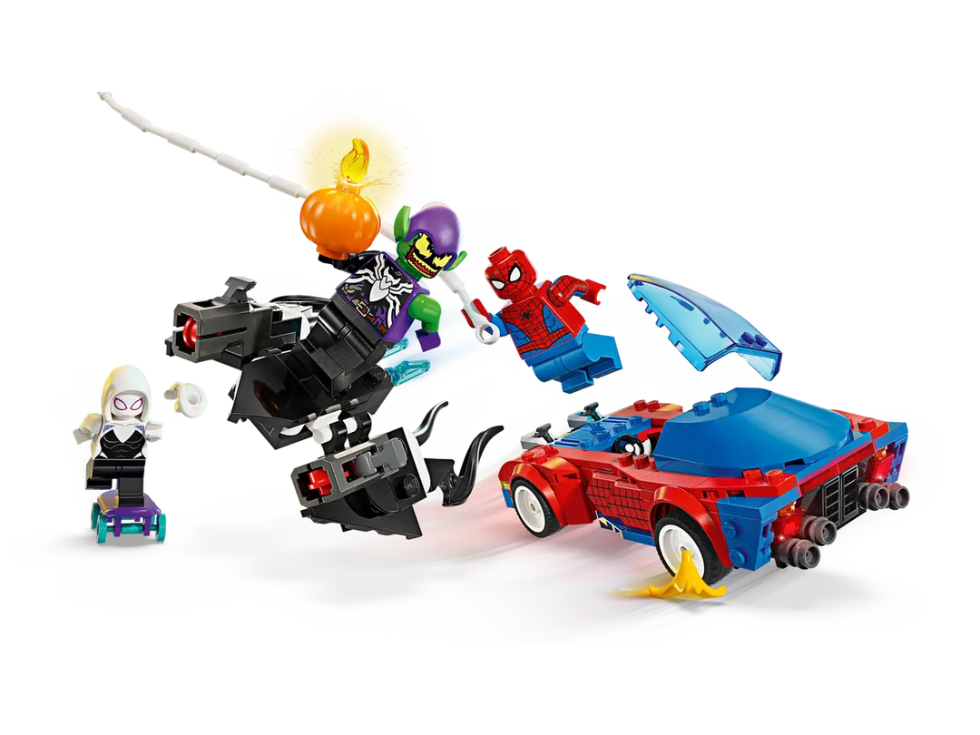 Lego Marvel Spider-Man Race Car & Venom Green Goblin